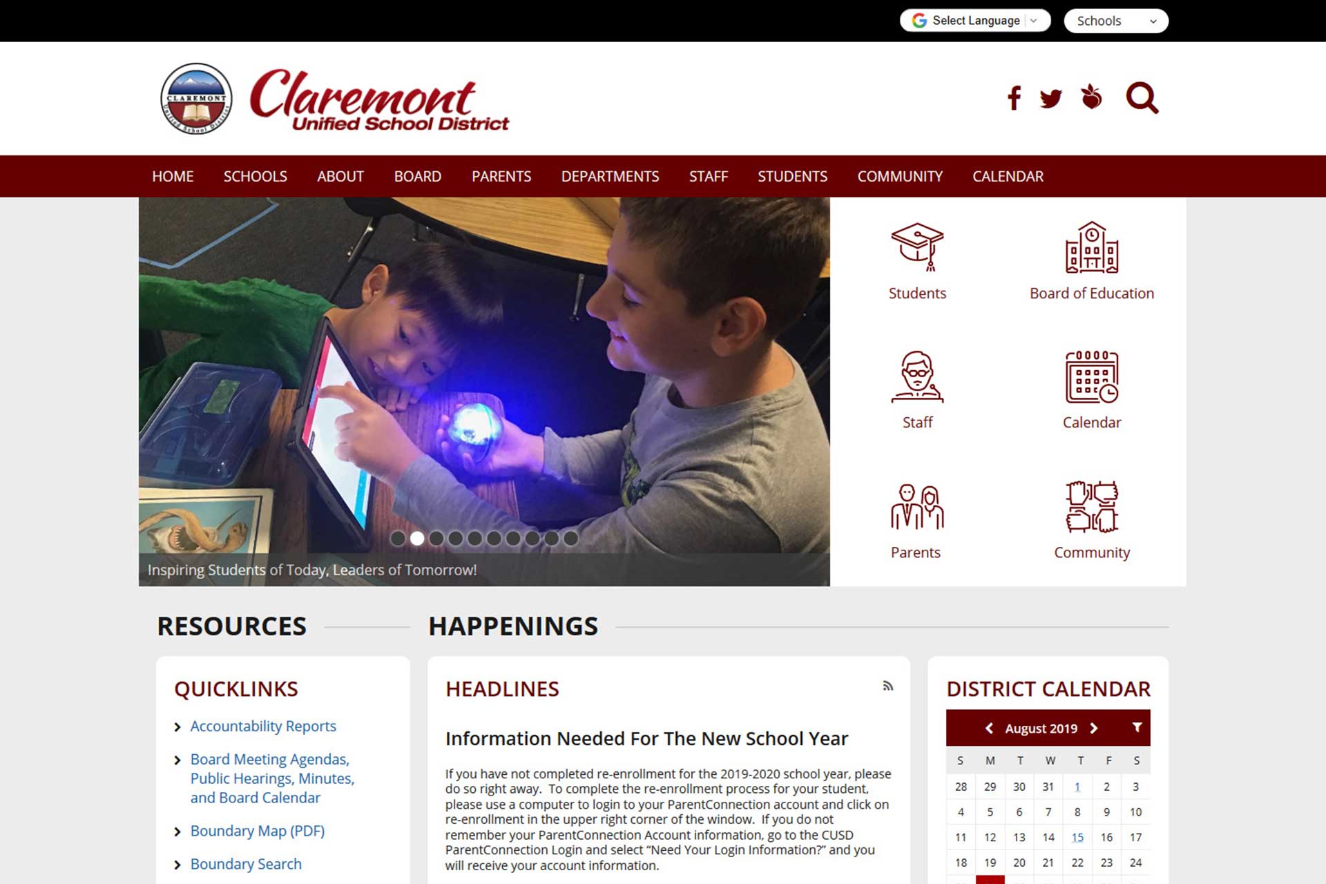 Claremont Unified School District